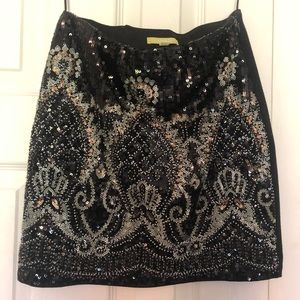 Gianni Bini Beaded Mini Skirt
